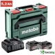 METABO BASIC SET 2 X LIHD 5.2 AH + ASC 145 + METABOX - ПРОФЕСИОНАЛЕН СТАРТОВ ПАКЕТ ОТ 2 БАТЕРИИ + ЗАРЯДНО + КУФАР